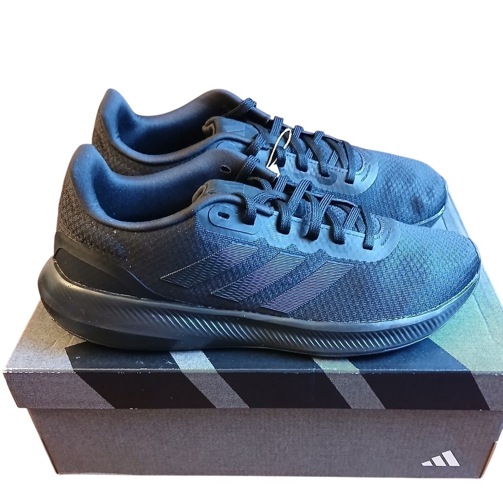 Adidas Runfalcon 3.0 Mens Running Shoes Triple Black HP7544 Size 8.5 NEW